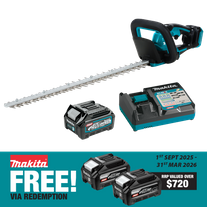 Makita XGT Cordless Hedge Trimmer Brushless 600mm 40V 2.5Ah