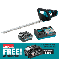 Makita XGT Cordless Hedge Trimmer Brushless 600mm 40V 2.5Ah