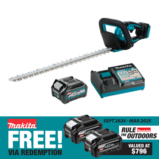 Makita XGT Cordless Hedge Trimmer Brushless 600mm 40V 2.5Ah