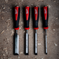 Milwaukee Bevelled Edge Wood Chisel Set 4pc