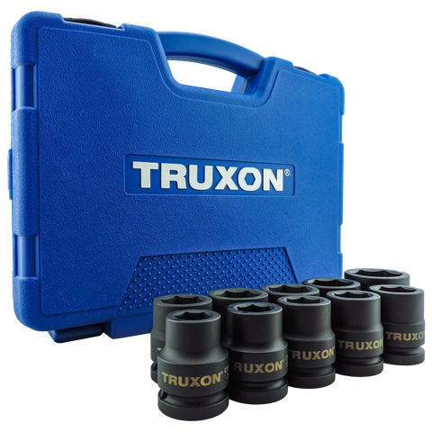 TRUXON 3/4in Dr Imperial Impact Socket Set 10pc