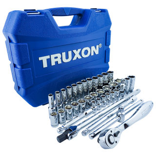 TRUXON 1/2in Dr Metric Socket Set 37pc
