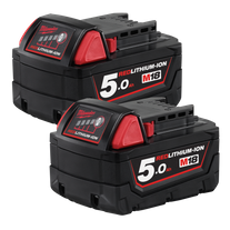 Milwaukee M18 REDLITHIUM Battery 18V 5Ah 2pk