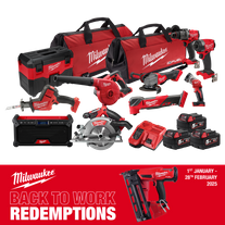 Milwaukee M18 FUEL Cordless Power Pack Brushless 10pc Kit 10A3 18V 5Ah