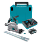 Makita XGT Cordless Plunge Saw 165mm 40v 4Ah with 3m Rail