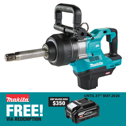 Makita XGT Cordless Impact Wrench 1in D-Handle 3150Nm with Anvil 40V - Bare Tool