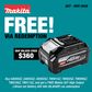Makita XGT Cordless Impact Wrench 1in D-Handle 3150Nm with Anvil 40V - Bare Tool