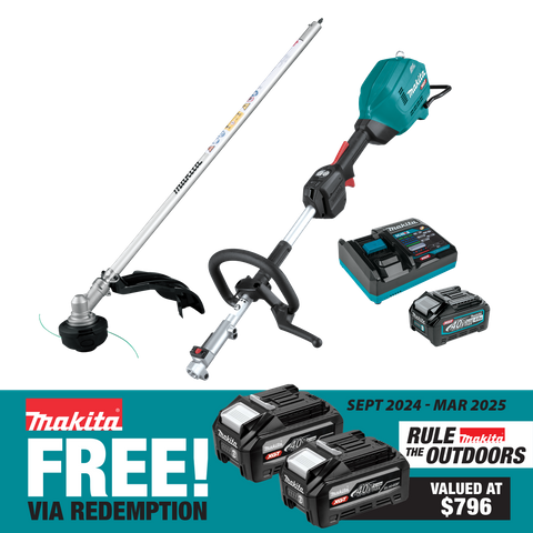 Makita XGT Cordless Power Head Brushless Split Shaft with Line trimmer 40V 4Ah