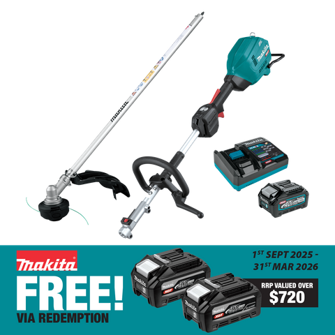 Makita XGT Multi-Function Power Head with Line Trimmer Attachment 40V 4Ah