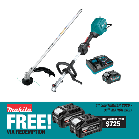 Makita XGT Multi-Function Power Head with Line Trimmer Attachment 40V 4Ah