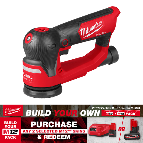 Milwaukee M12 FUEL Random Orbital Sander 75mm 12V - Bare Tool