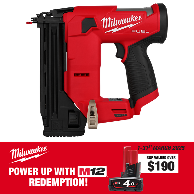 Buy Milwaukee M12 FUEL Brad Nailer Compact 18Ga 12V Bare Tool online in New Zealand The ToolShed