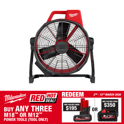 Milwaukee M18 Cordless Area Fan High Performance 457mm 18V - Bare Tool