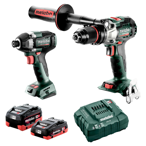 Metabo Cordless LTX Hammer Drill & LT Impact Driver Brushless 18v Kit