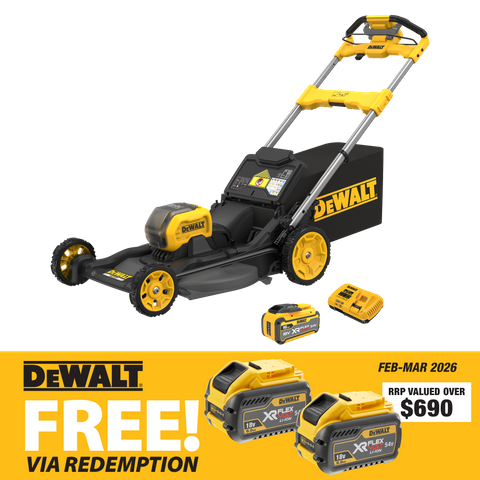 DEWALT FLEXVOLT Lawn Mower 21in/530mm Self Propelled 54V 15Ah