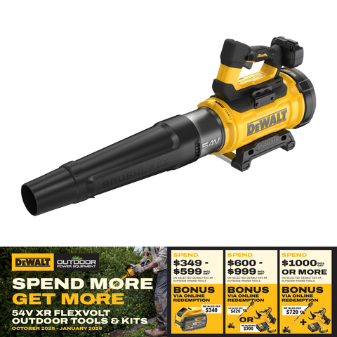 DeWalt FLEXVOLT Cordless Pro Axial Blower Brushless 54V - Bare Tool