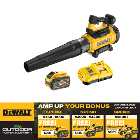 DEWALT FLEXVOLT Cordless Pro Axial Blower Brushless 54V 9Ah