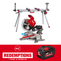 Milwaukee M18 FUEL Compound Sliding Mitre Saw 305mm 18V - Bare Tool with Stand