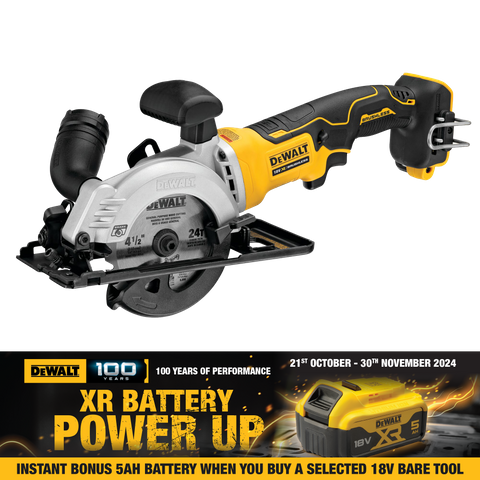 DeWalt Cordless Circular Saw Compact 115mm 18V - Bare Tool