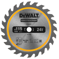 DeWalt Circular Saw Blade 115mm 24tpi