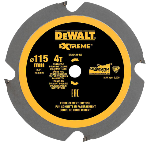 DeWalt EXTREME Circular Saw Blade PCD 115mm 4tpi