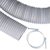 ToolShed Extraction Hose 2.5m x 100mm with Clamps