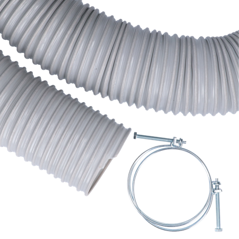 ToolShed Extraction Hose 2.5m x 100mm with Clamps