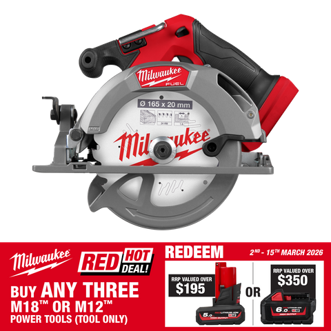Milwaukee M18 FUEL Cordless Circular Saw 165mm 18V - Bare Tool