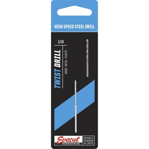 Evacut Drill Bit HSS Jobber 5/64in