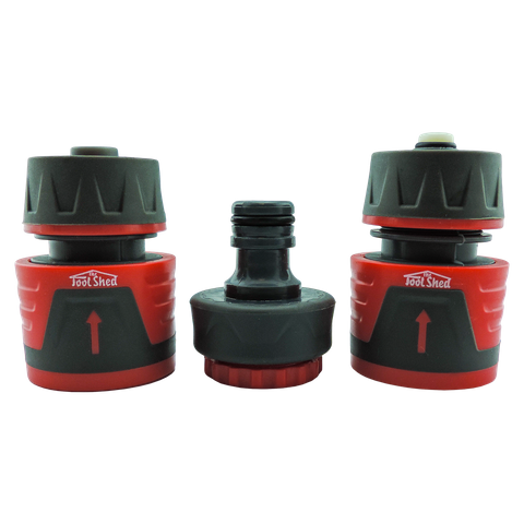 ToolShed Water Hose Quick Connector Set 3pc