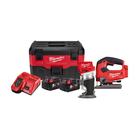 Milwaukee M18 FUEL Cordless Power Pack Brushless 3pc 3T 18V 5Ah