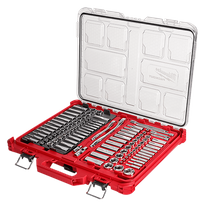 Milwaukee Socket Sets Metric/SAE 1/4in & 3/8in Dr 106pc