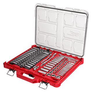 Milwaukee Socket Sets Metric/SAE 1/4in & 3/8in Dr 106pc