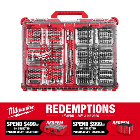 Milwaukee Socket Sets Metric/SAE 1/4in & 3/8in Dr 106pc