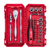 Milwaukee Socket and Bit Set 1/4in Dr Metric 38pc