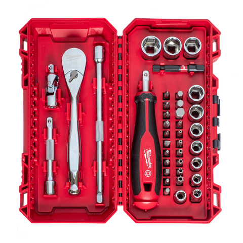 Milwaukee Socket and Bit Set 1/4in Dr Metric 38pc