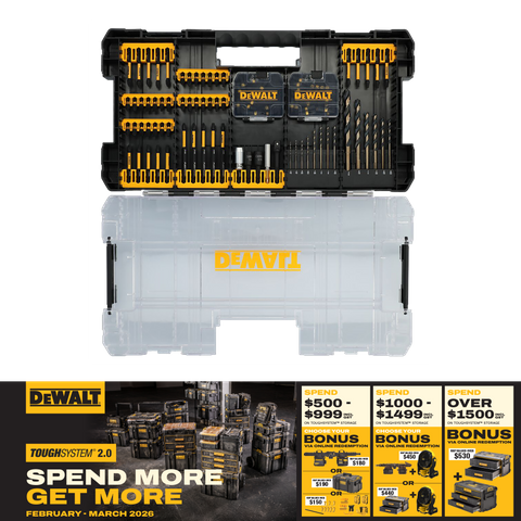 DEWALT TOUGHSYSTEM FLEXTORQ Bit Set 100pc