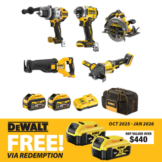DeWalt Flexvolt Cordless Combo Kit 5pc 18V/54V 6Ah
