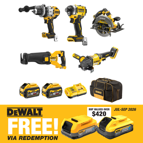 DEWALT FLEXVOLT Cordless Combo Kit 5pc 18V/54V 6Ah