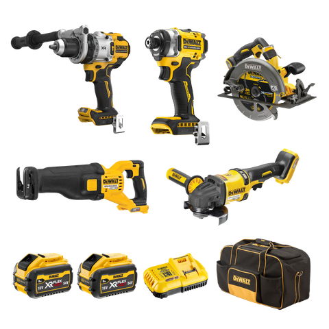 DeWalt Flexvolt Cordless Combo Kit 5pc 18V/54V 6Ah