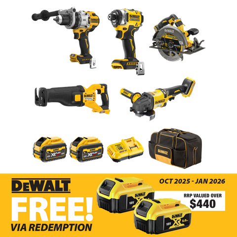 DeWalt Flexvolt Cordless Combo Kit 5pc 18V/54V 6Ah