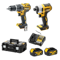 DeWalt Cordless Hammer Drill & Impact Driver Brushless18V 4Ah