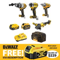 DeWalt Cordless Combo Kit Brushless 4pc 18V/54V 5Ah/6Ah