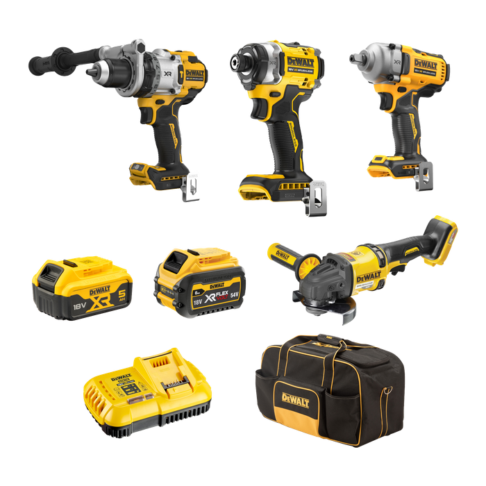 Buy DeWalt Cordless Combo Kit Brushless 4pc 18V 54V 5Ah 6Ah online in New Zealand The ToolShed