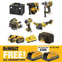 DEWALT Cordless Combo Kit Brushless 5pc 18V/54V 9Ah
