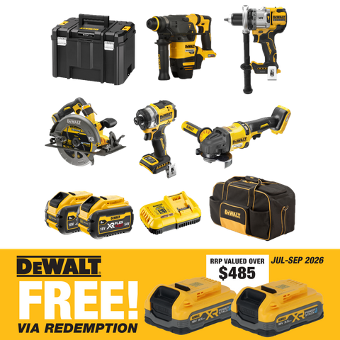 DEWALT Cordless Combo Kit Brushless 5pc 18V/54V 9Ah