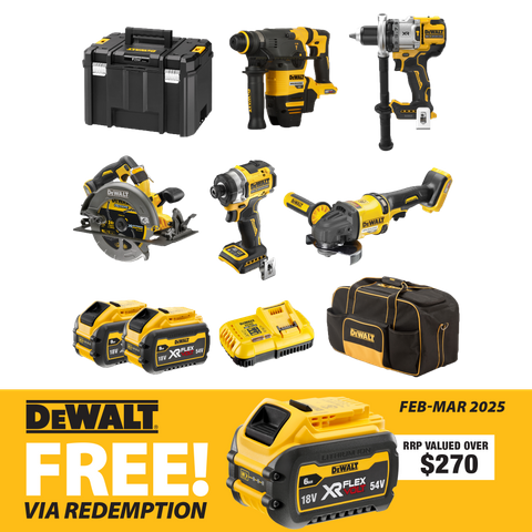 DeWalt Cordless Combo Kit Brushless 5pc 18V/54V 9Ah