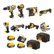 DeWalt Cordless Combo Kit Brushless 8pc 18V 5Ah