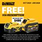 DeWalt Cordless Combo Kit Brushless 8pc 18V 5Ah