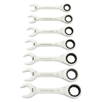 GEARWRENCH Stubby Ratcheting Combination Spanner 90T SAE 7pc